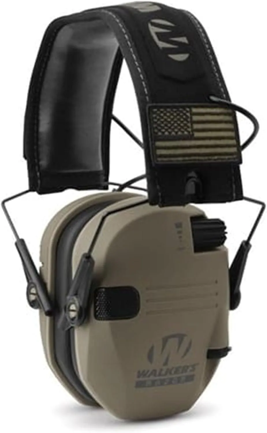 WALKER'S Razor Slim Electronic Earmuffs Ultra Low-Profile Folding Hearing Protection