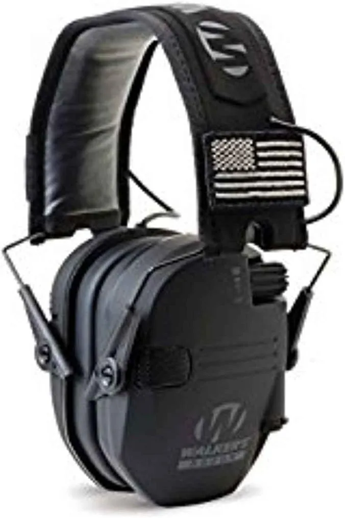 WALKER'S Razor Slim Electronic Earmuffs Ultra Low-Profile Folding Hearing Protection