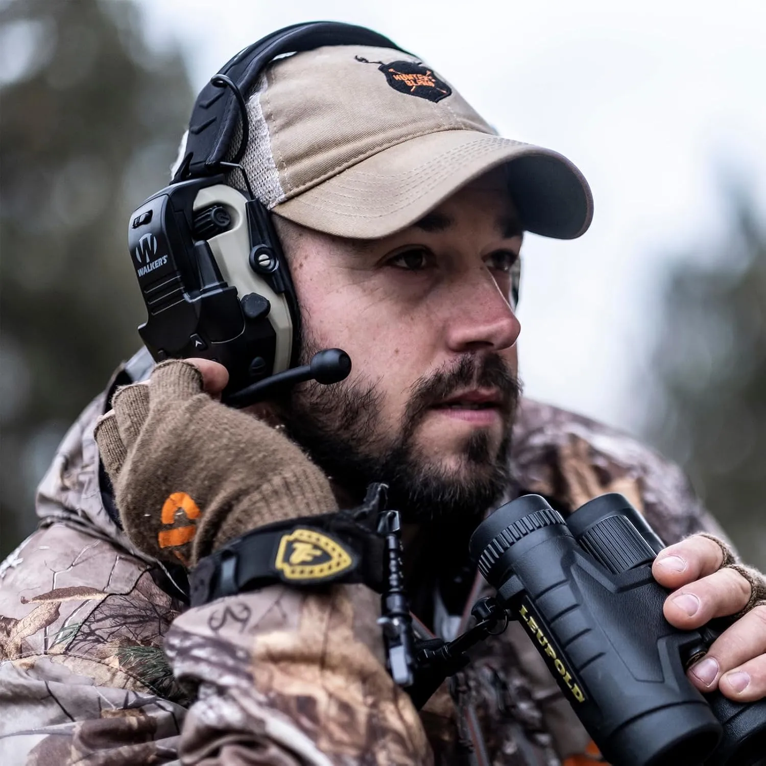 WALKER'S Razor Walkie Talkie Attachment - 22 Channels 3 Miles Range Distance Voice-Activated Handsfree Communication Device