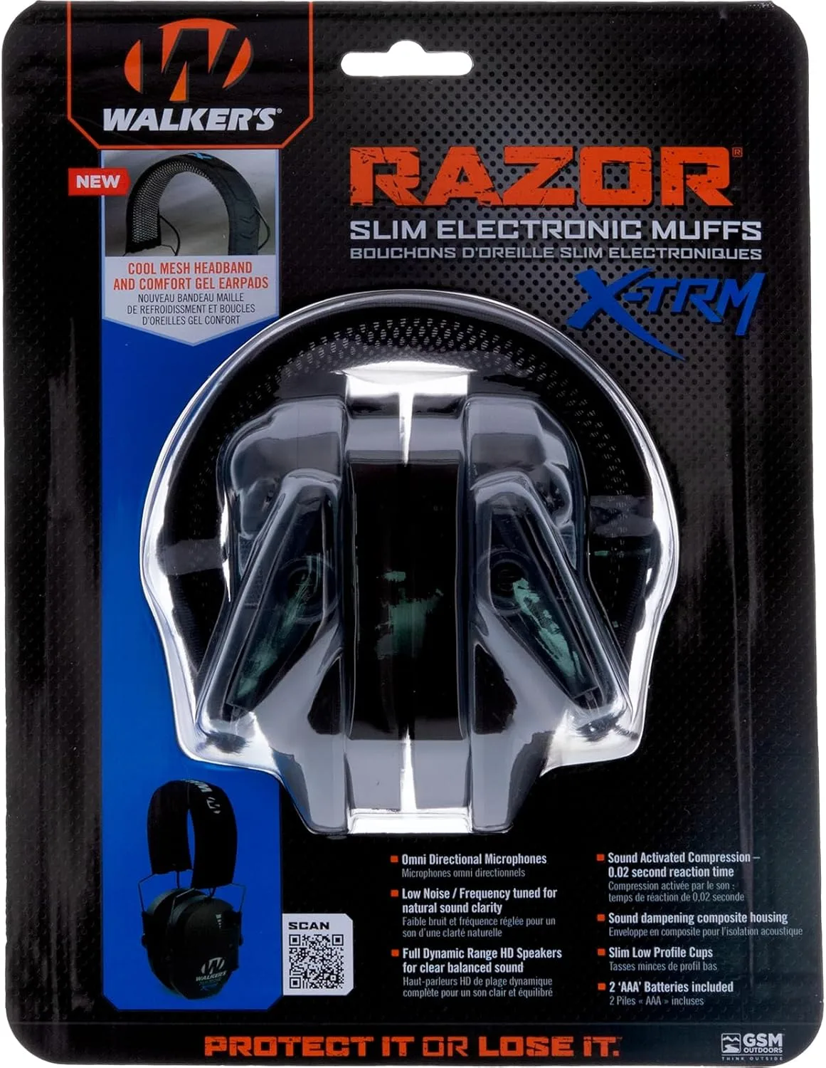 WALKER'S Razor X-TRM Electronic Muff