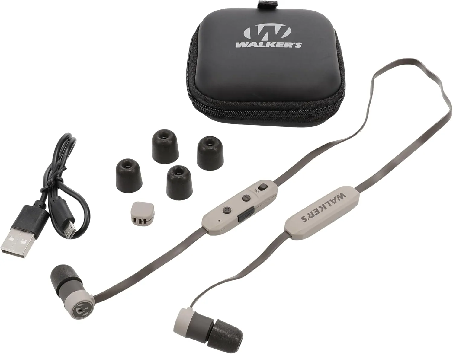 Walker's Shooting Training Protection 29 DB Omni-Directional Microphone Rope Hearing Enhancer Earbuds Ear Bud Rope Standard