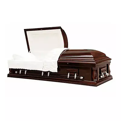 Harper Mahogany Wood Casket