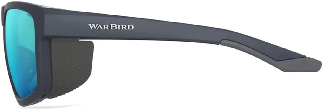 WARBIRD Dead Space Polarized Sunglasses w/Removable Deflector Shields - 100% UVA/UVB Blocking - ANSI Z87.1 Safety Rating