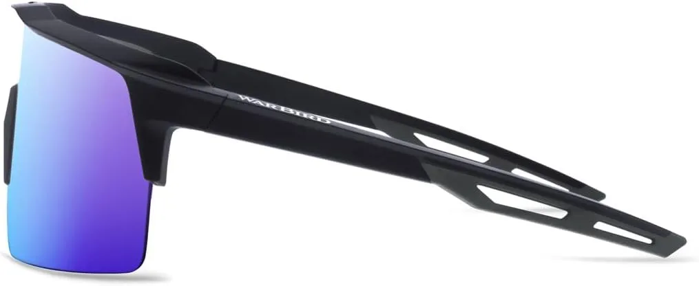 WARBIRD Ghost Wolf Polarized Mono-Shield Safety Sunglasses