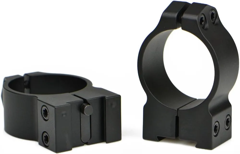 Warne 14TM Tikka Permanently Attached Scope Rings, Solid Steel, Vertically Split, 30 mm, Med Matte
