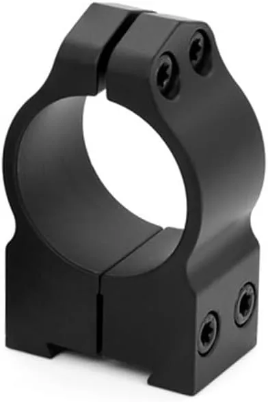 WARNE 1TM Tikka Permanently Attached Scope Rings, Solid Steel, Vertically Split, 1 inch, Med Matte