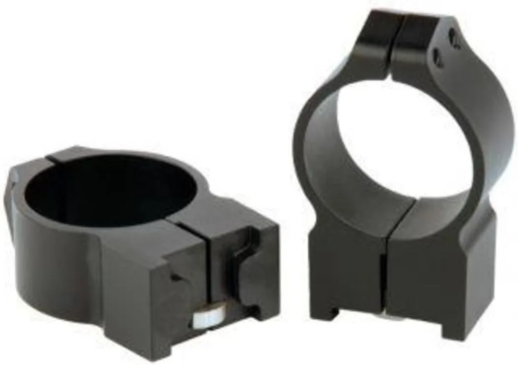 Warne 14R7M Ruger M77 Permanently Attached Scope Rings, Solid Steel, Vertically Split, 30 mm, Med Matte