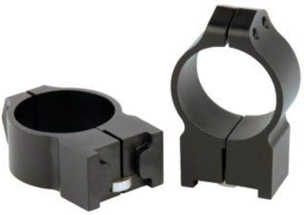 Warne 14R7M Ruger M77 Permanently Attached Scope Rings, Solid Steel, Vertically Split, 30 mm, Med Matte