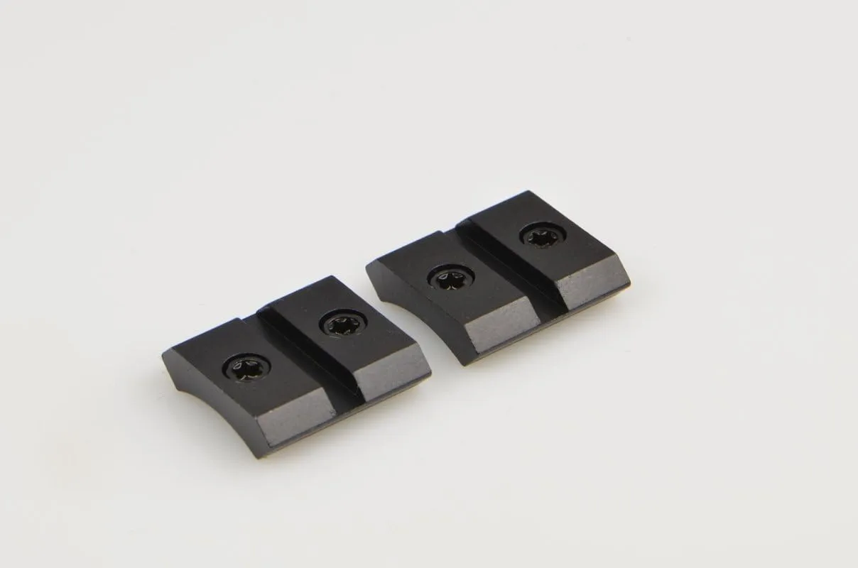 Warne Maxima M824/824M Anschutz (All) Base, Two Piece Base Set, 6-48 Screws, Fits Anschutz