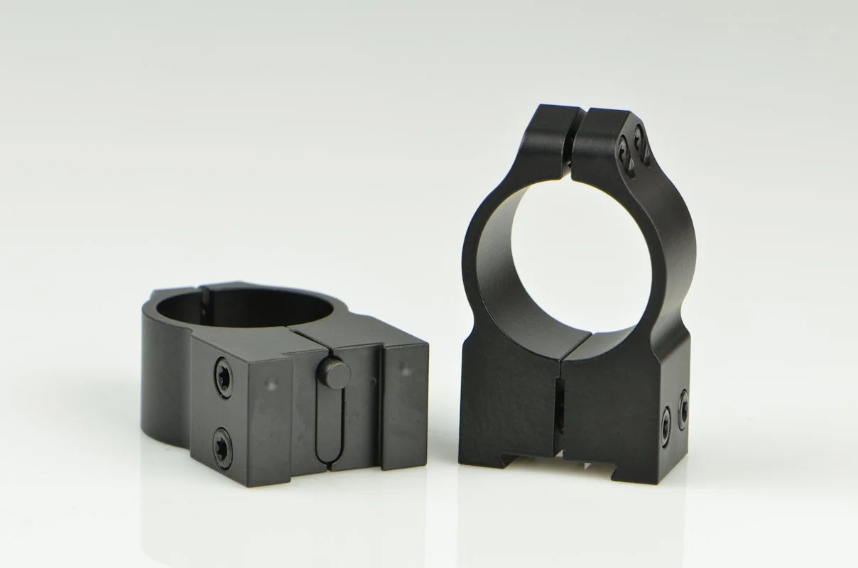 WARNE Permanent Attached Matte Scope Rings for Tikka Grooved Receiver