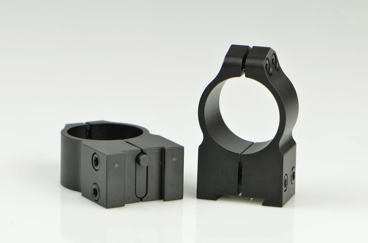WARNE Permanent Attached Matte Scope Rings for Tikka Grooved Receiver