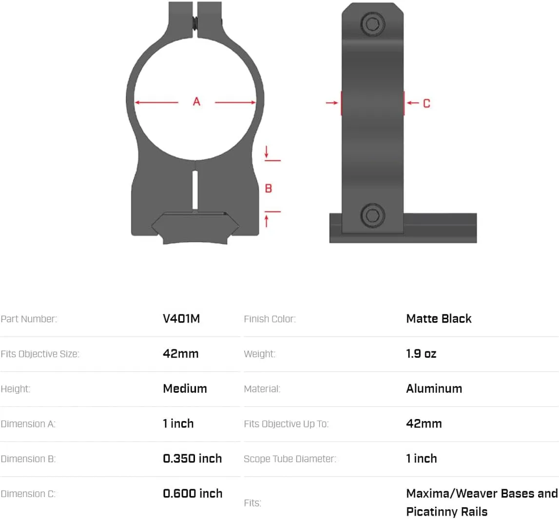 WARNE Vapor Scope Rings