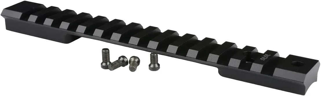 WARNE Weatherby Mark V Standard 6 Lug Mountain Tech Tactical Rail, 20MOA, Black, 7653-20MOA