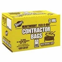 Warp Brothers 795-HB33-60-R Trash Can Liners with Recycled Plastic, 33 gal, 2.5 mil, 33" x 40", Black (Pack of 60)