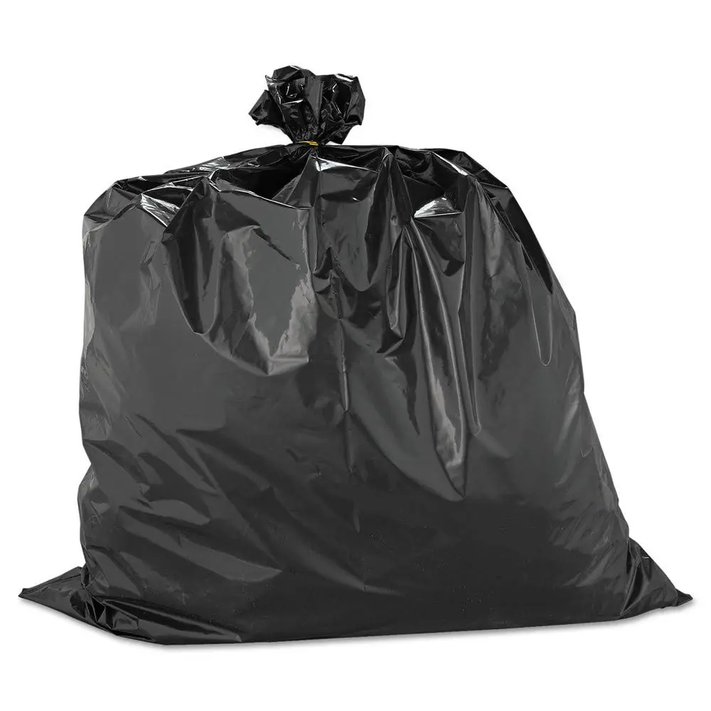 Warp Brothers HB3360 Heavyweight Contractor Bags, 33 x 40, 33gal, 2.50mil, Black, 60/Box