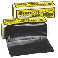 WARP BROTHERS FBP55.50 635057 Black Industrial Bags, 55 gallon/50 Bags