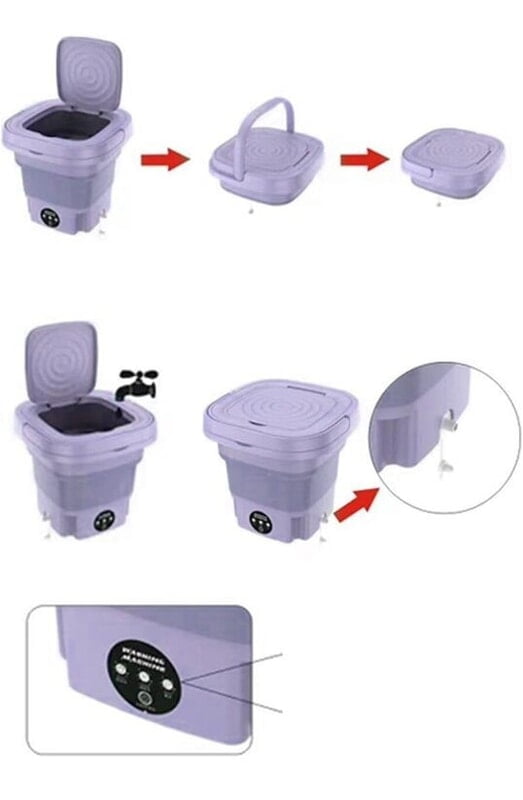 FOLDABLE WASHING MACHINE MINI WASHING MACHINE