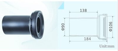 Grohe Waste Pipe Fittings Straight Pipe 90mm for Concealed Cistern & Wall Hung Grohe Waste Pipe Fittings Straight Pipe 90mm for Concealed Cistern & Wall Hung