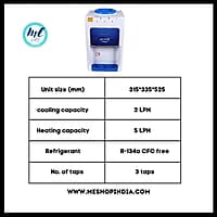 Specification of Atlantis Prime Countertop Water Cooler. Specification of Atlantis Prime Countertop Water Cooler.