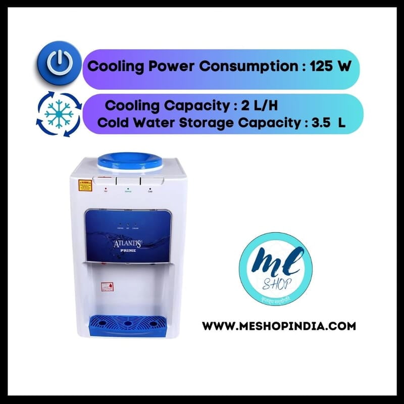 Enjoy Hot, Cold, or Normal Water with Atlantis Prime Countertop Water Cooler.