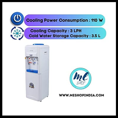 Energy-efficient Atlantis Blue Hot and Cold Water Dispenser.