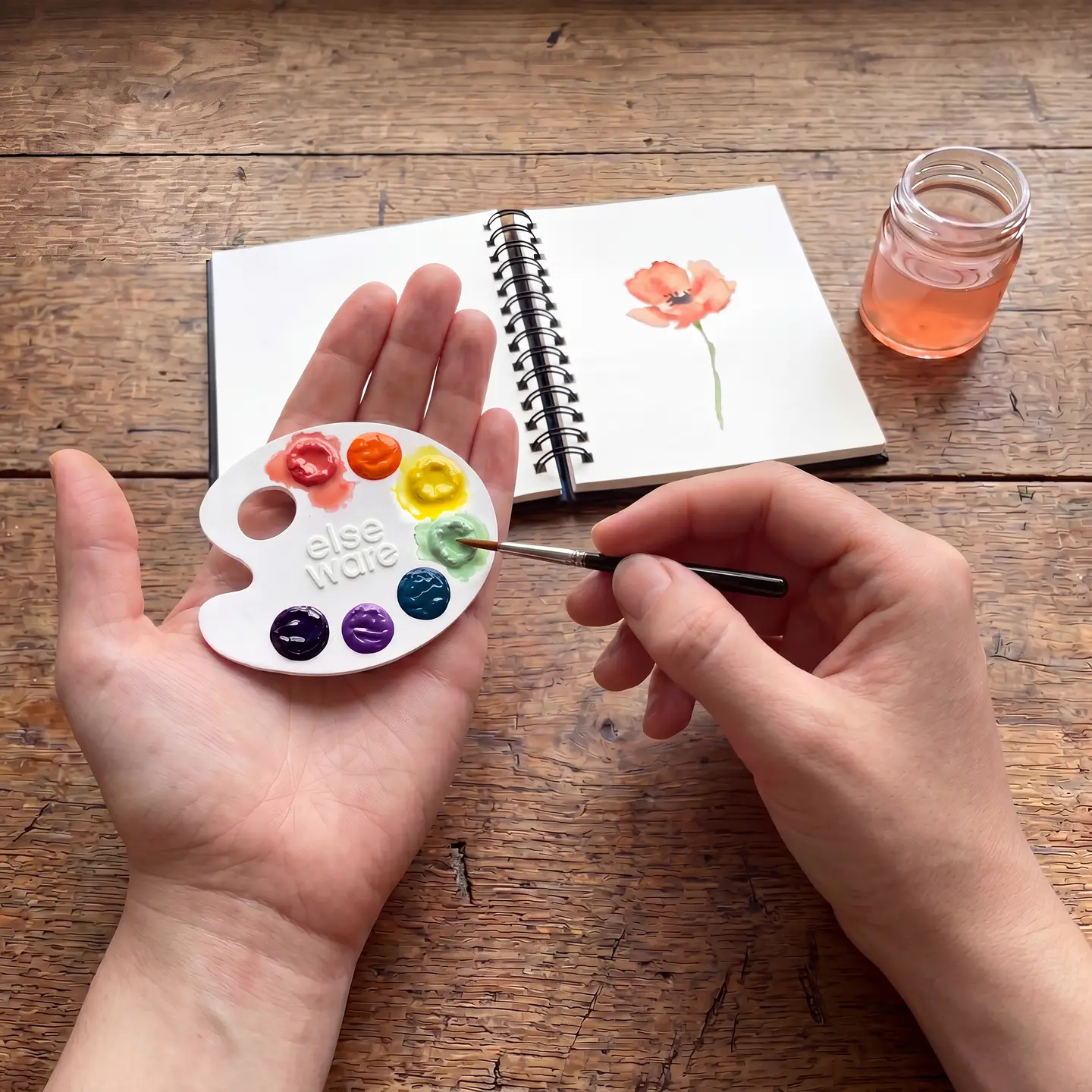 elsewhere unplug Mini Watercolor Paper Palettes - 5 pack elsewhere unplug Mini Watercolor Paper Palettes - 5 pack