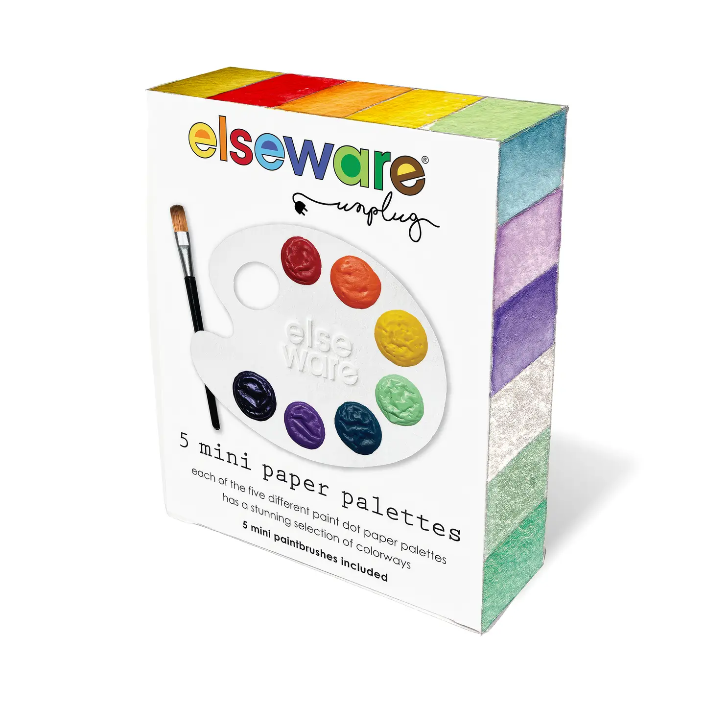 elsewhere unplug Mini Watercolor Paper Palettes - 5 pack