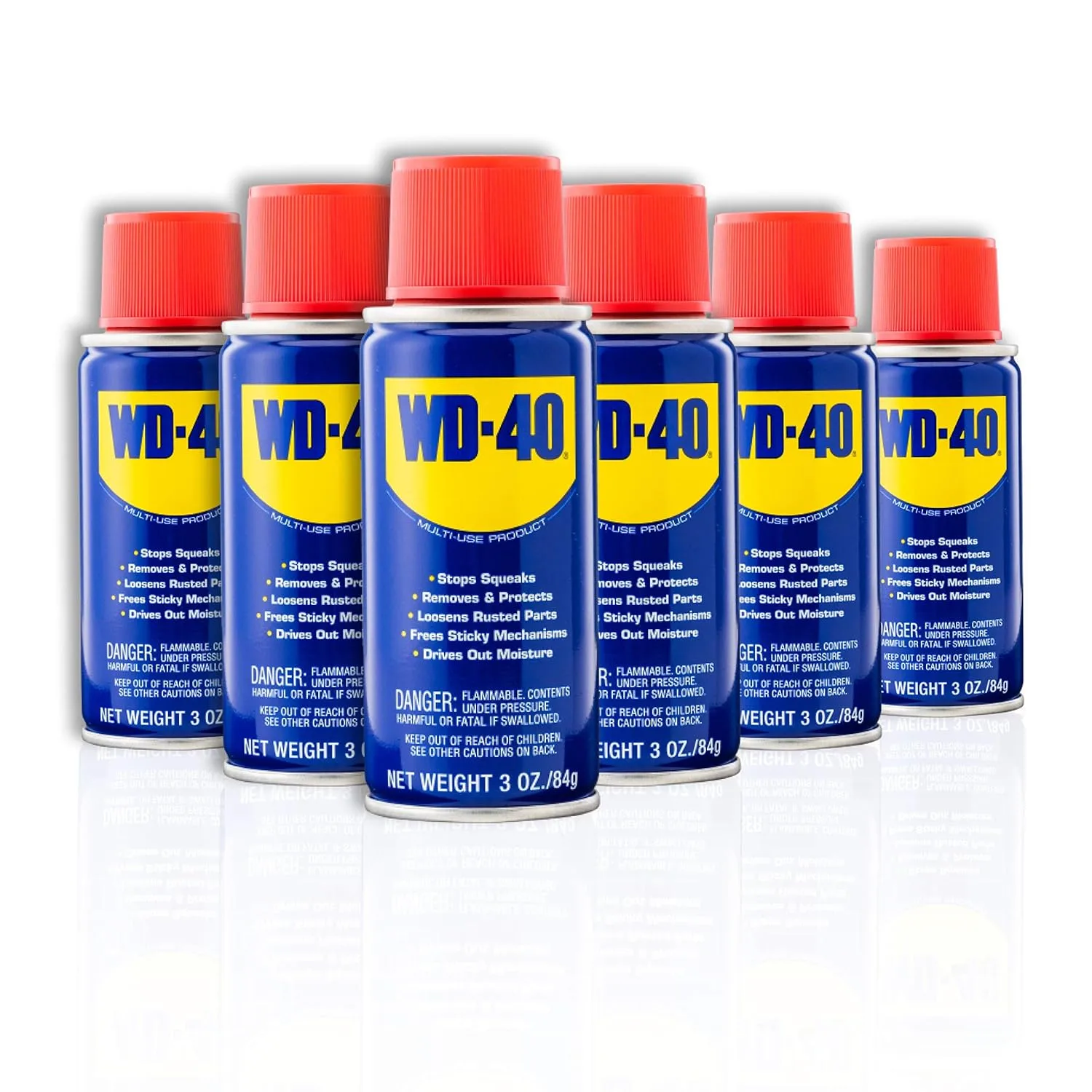 WD-40 Multi-Use Product, 3 OZ [6-Pack] WD-40 3OZ MULTI-USE PRODUCT PACK OF 6