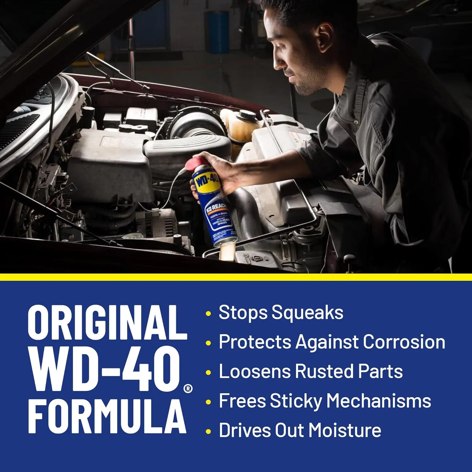 WD-40 Multi-Use Product Featuring an 8-inch Flexible Straw EZ-Reach to Help You Get to Hard to Reach Spaces to Save Time on
