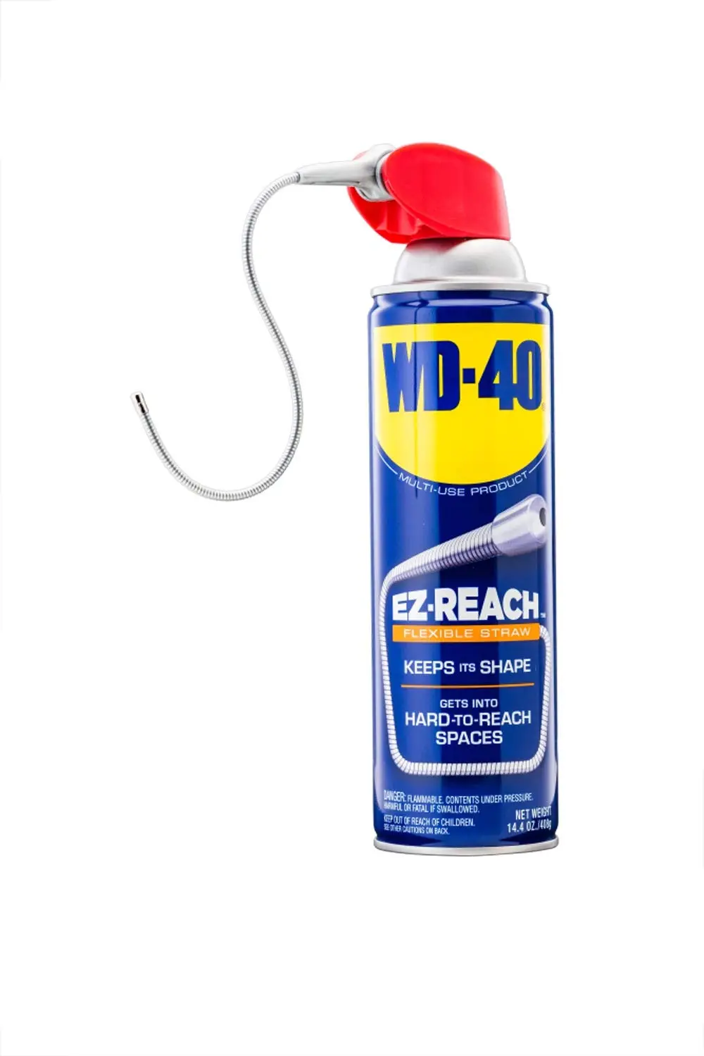 WD-40 Multi-Use Product Featuring an 8-inch Flexible Straw EZ-Reach to Help You Get to Hard to Reach Spaces to Save Time on