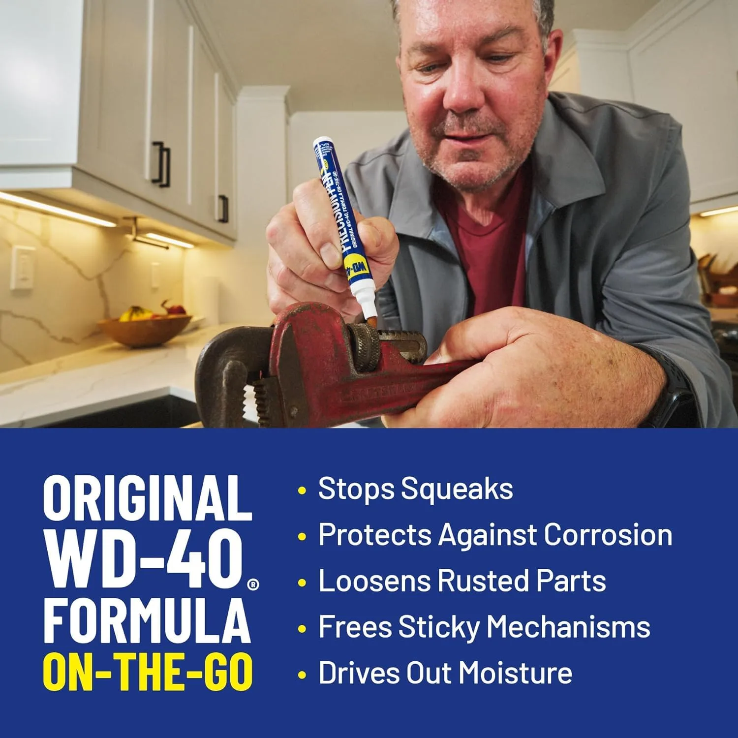 WD-40 Original Formula- Precision Pen On-The-Go, Lubrication with Pin-Point Precision, Controlled Flow. Portable