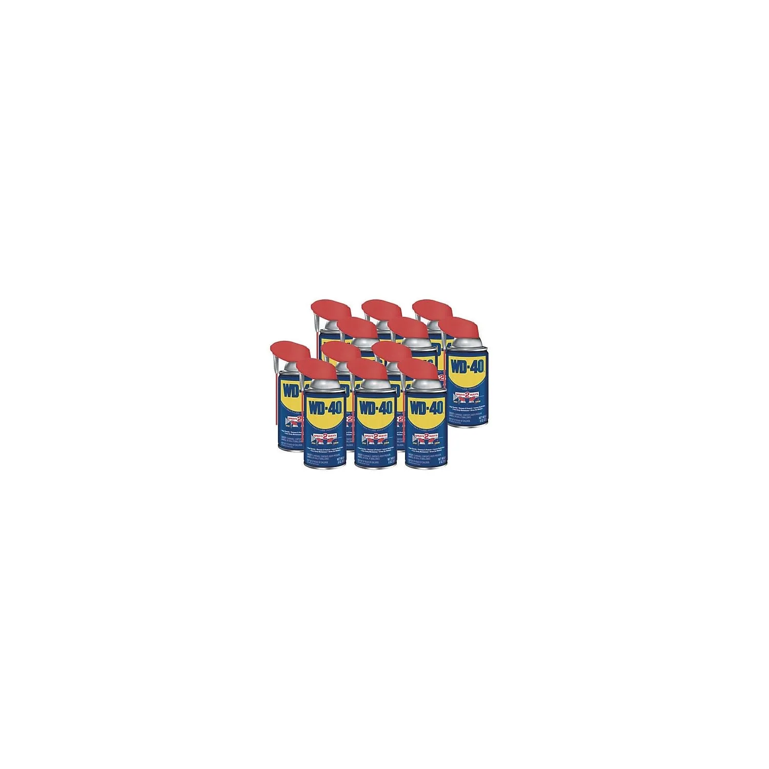 WD-40 Multi-Use Product with Smart Straw Sprays 2 Ways, 8 OZ [12-Pack]
