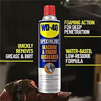 WD-40 Specialist Machine & Engine Degreaser Foaming Spray, 18 OZ 1 Count (Pack of 1)