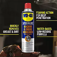 WD-40 Specialist Machine & Engine Degreaser Foaming Spray, 18 OZ 1 Count (Pack of 1)