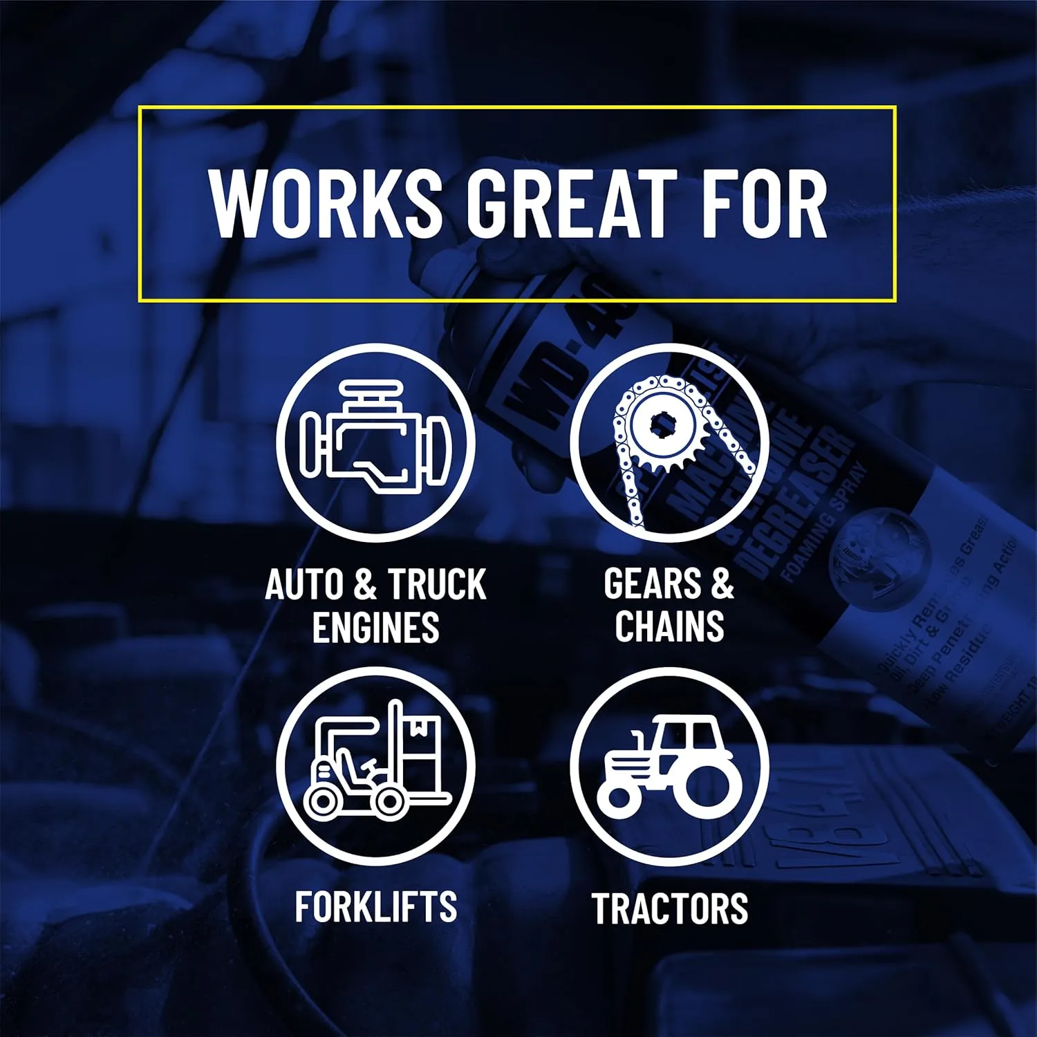 WD-40 Specialist Machine & Engine Degreaser Foaming Spray, 18 OZ 1 Count (Pack of 1)