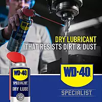 WD-40 Specialist Dry Lube with Smart Straw Spray, 10 oz