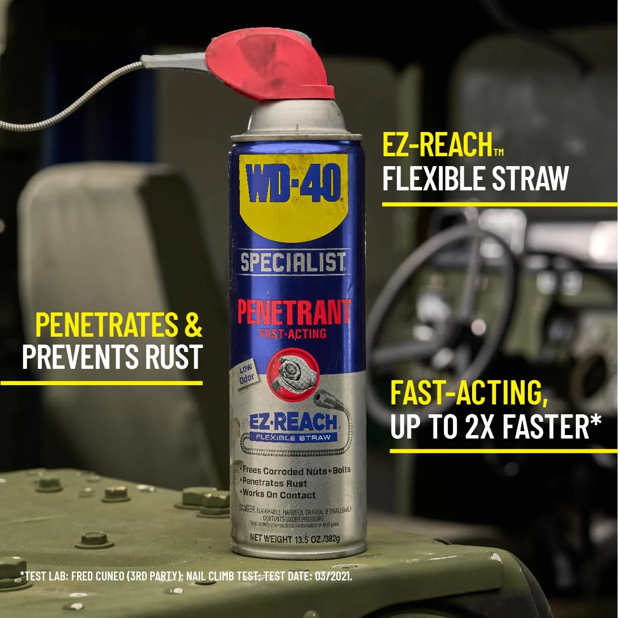 WD-40 Specialist Penetrant with Flexible Straw, 13.5 oz.