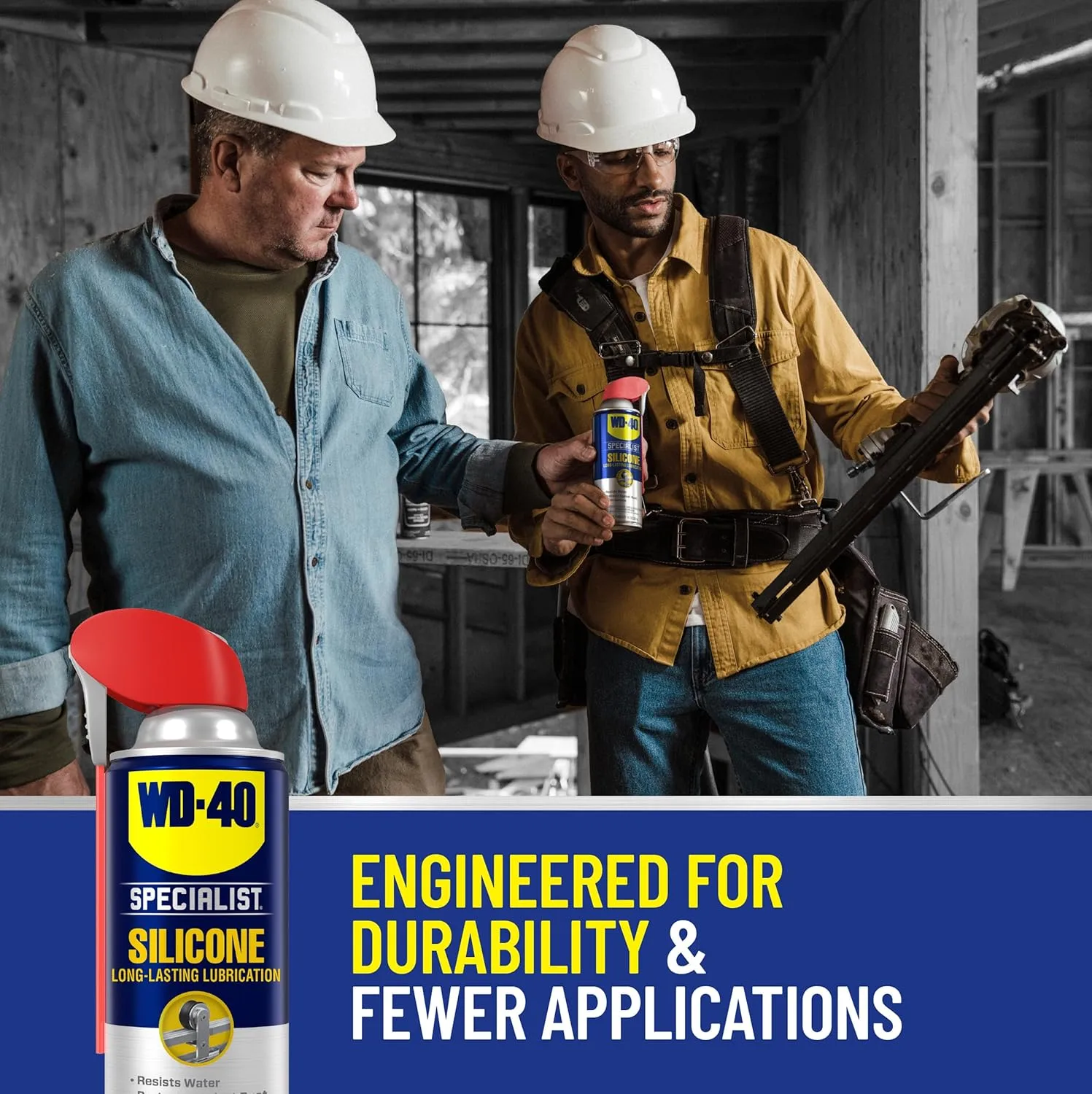 WD-40 Specialist Silicone Lubricant with SMART STRAW SPRAYS 2 WAYS, 11 OZ 1-Pack