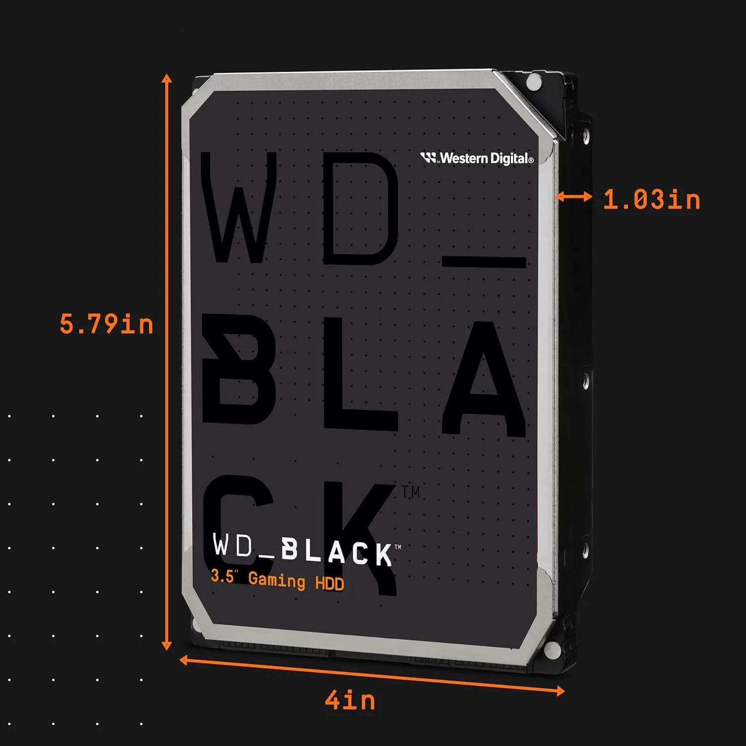Western Digital WD_BLACK Performance Internal 3.5-inch HDD - 7200 RPM, SATA 6 Gb/s