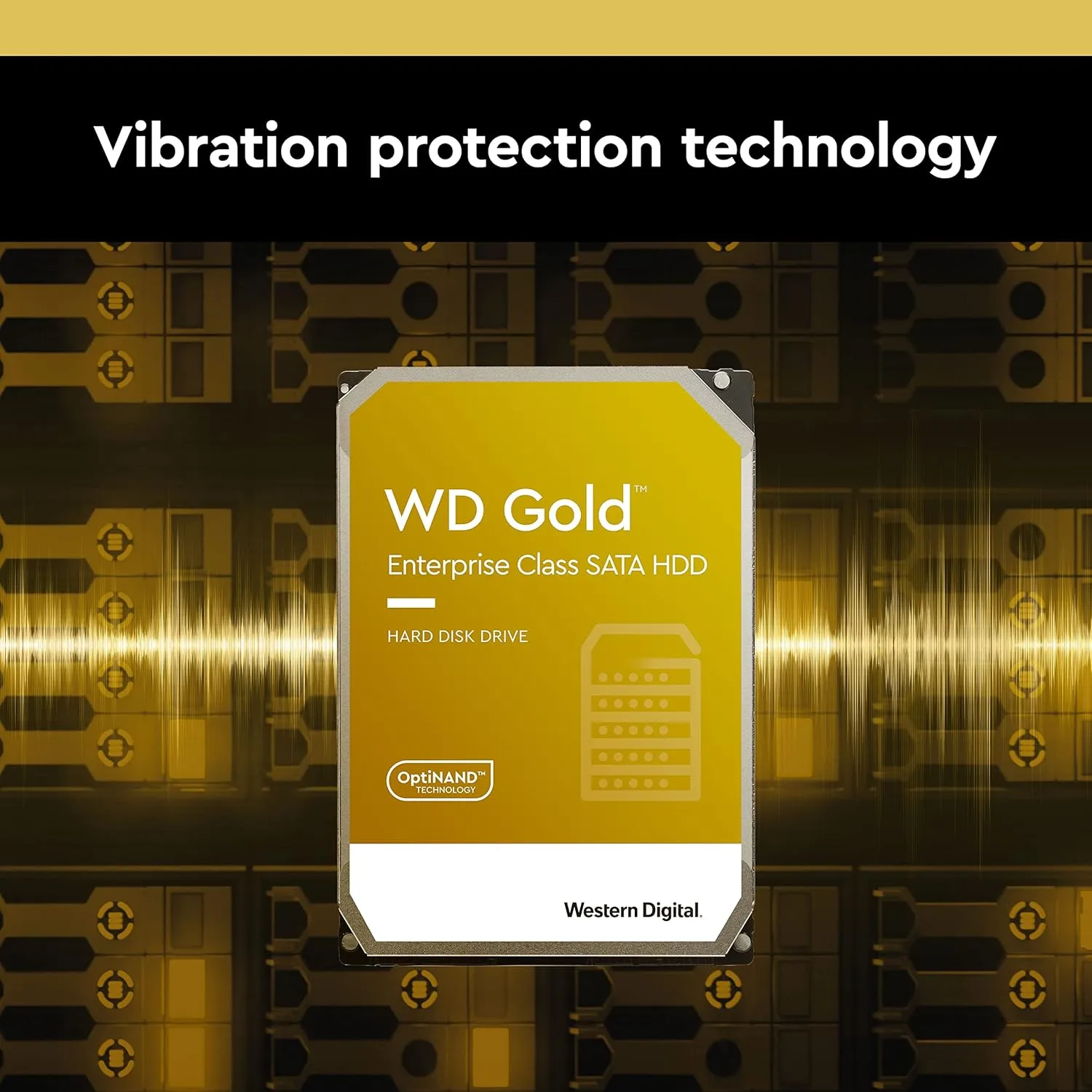 Western Digital WD Gold Enterprise Class Internal Hard Drive - 3.5" SATA 6 Gb/s 7200 RPM Class