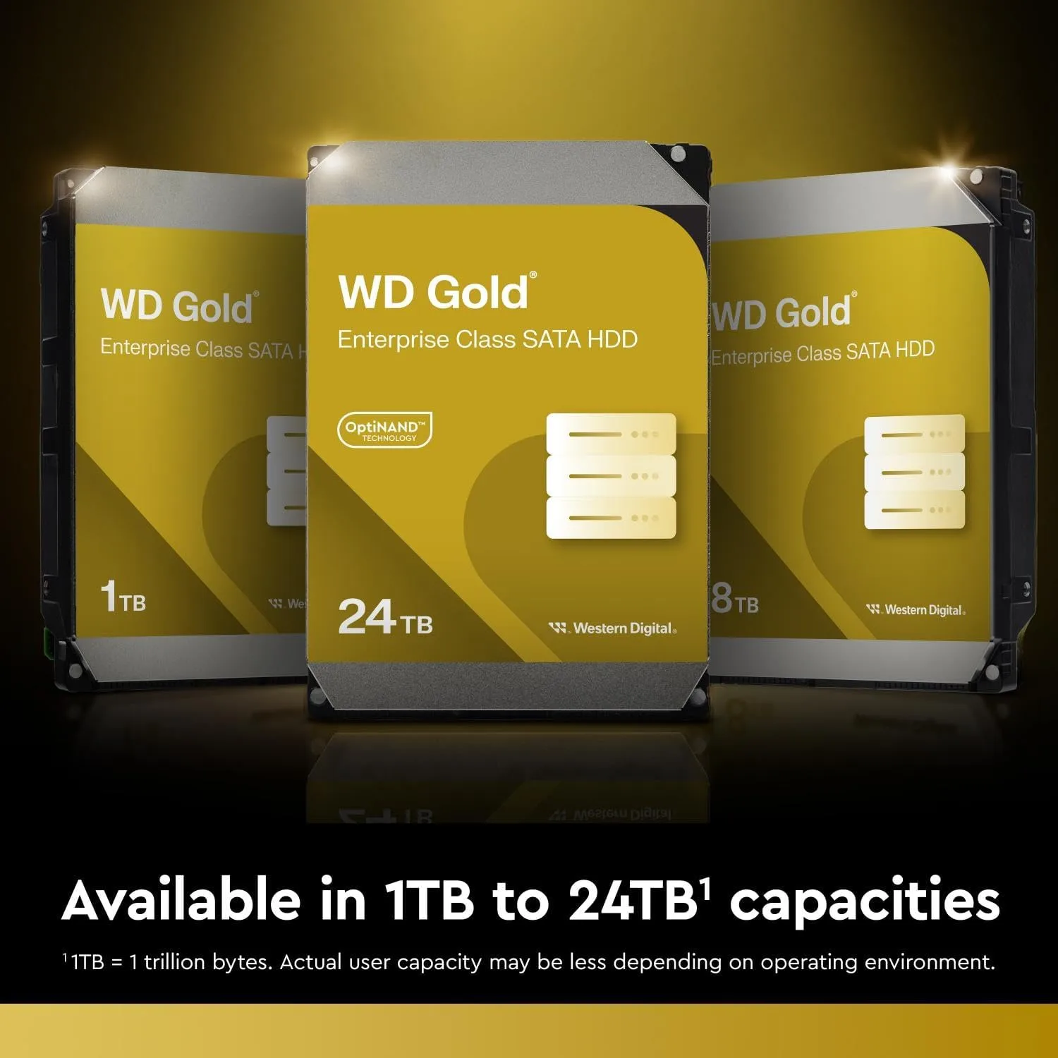 Western Digital WD Gold Enterprise Class Internal Hard Drive - 3.5" SATA 6 Gb/s 7200 RPM Class
