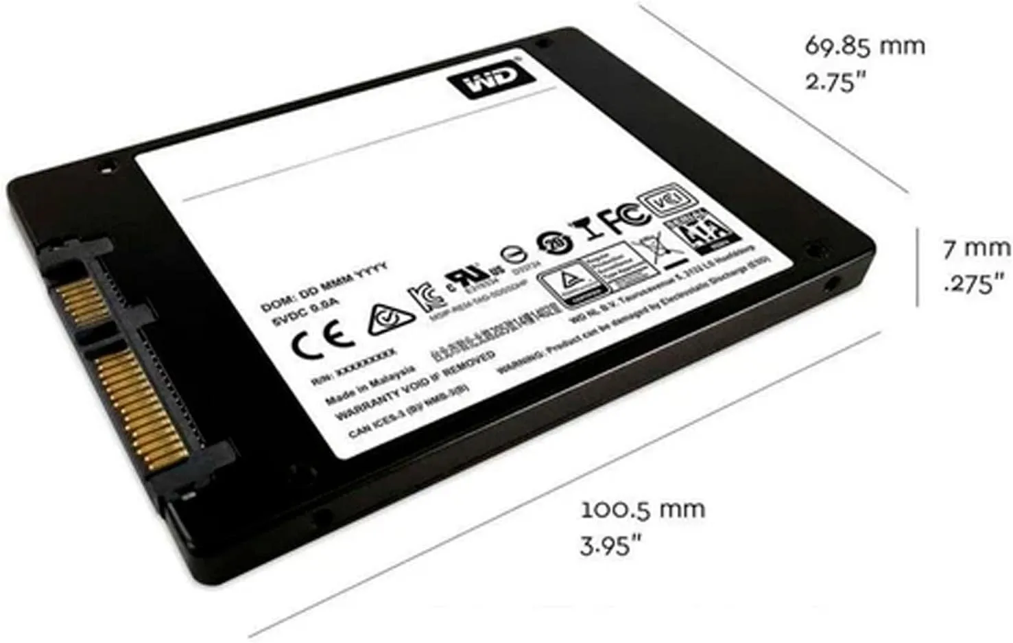 Western Digital WD Green Internal SATA III SSD 2.5"/7mm