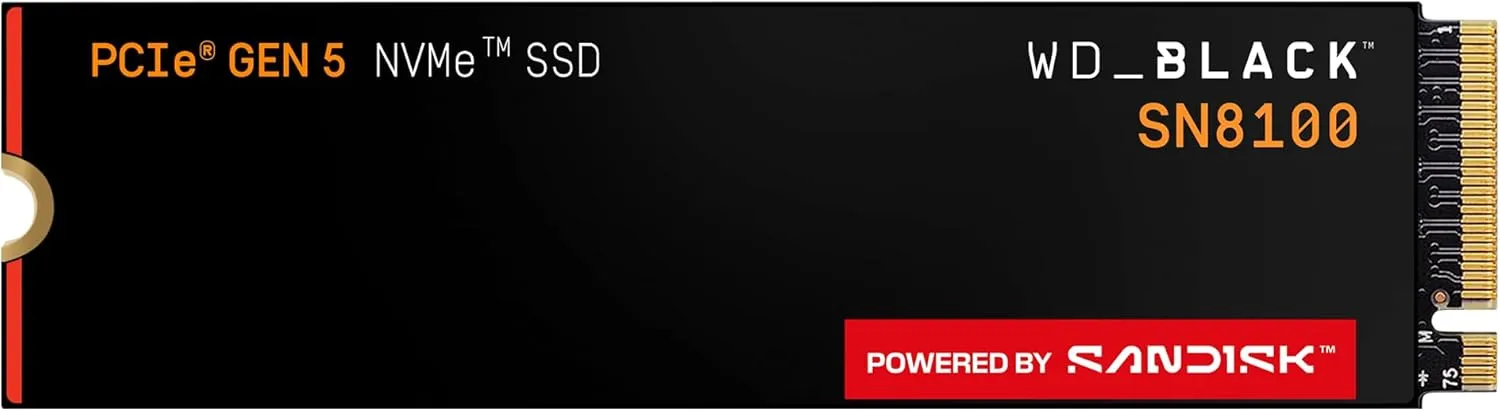WD_BLACK SN8100 NVMe SSD - PCIe Gen5 M.2 2280