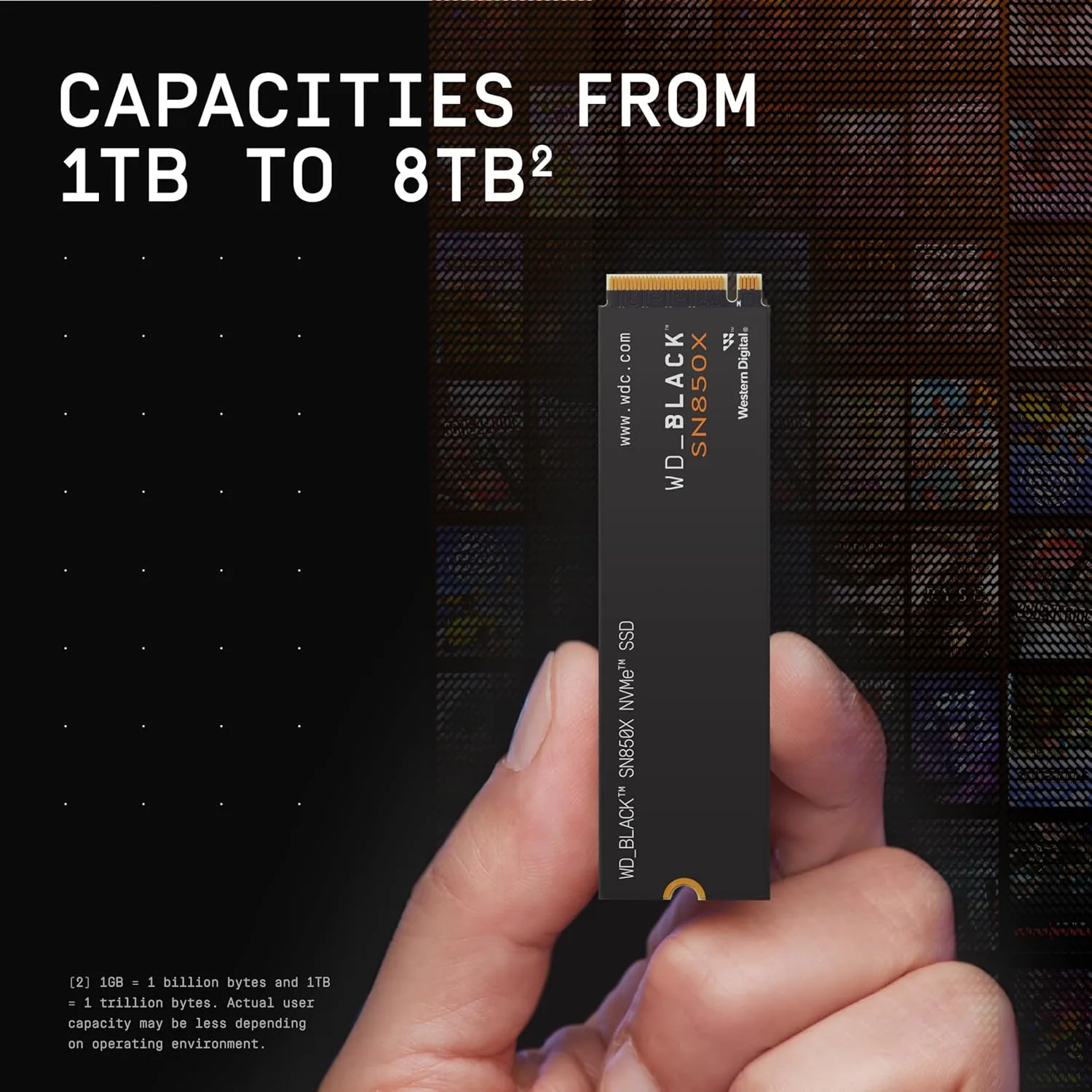 WD_BLACK SN850X NVMe Internal Gaming SSD - Gen4 PCIe, M.2 2280, Up to 7,300 MB/s
