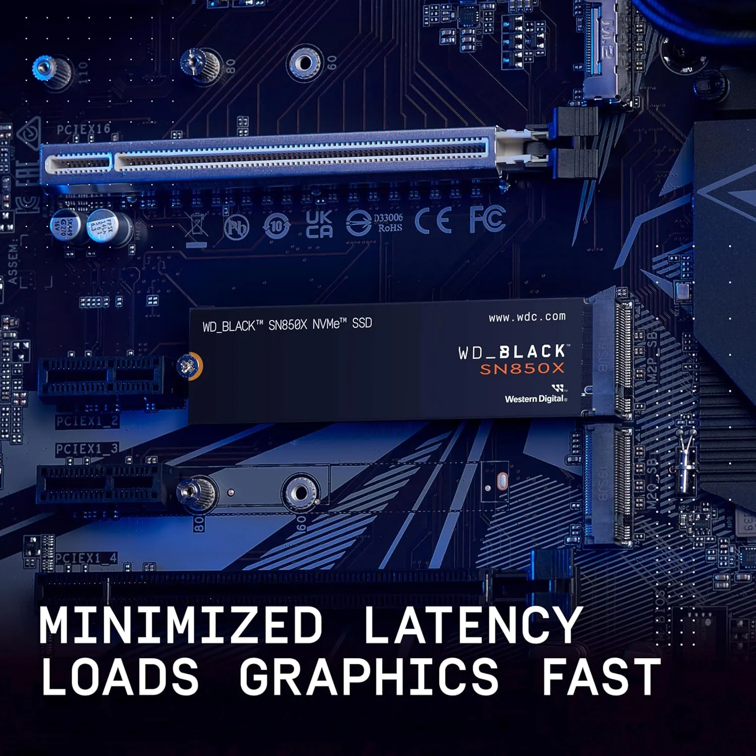 WD_BLACK SN850X NVMe Internal Gaming SSD - Gen4 PCIe, M.2 2280, Up to 7,300 MB/s