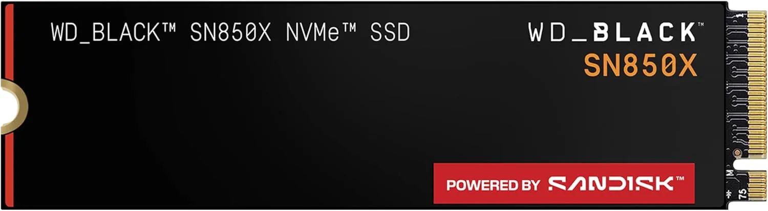WD_BLACK SN850X NVMe Internal Gaming SSD - Gen4 PCIe, M.2 2280, Up to 7,300 MB/s