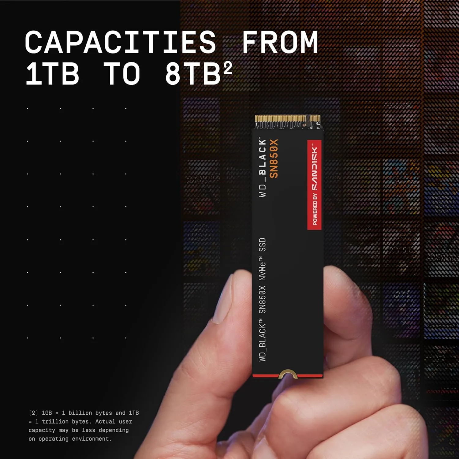 WD_BLACK SN850X NVMe Internal Gaming SSD - Gen4 PCIe, M.2 2280, Up to 7,300 MB/s