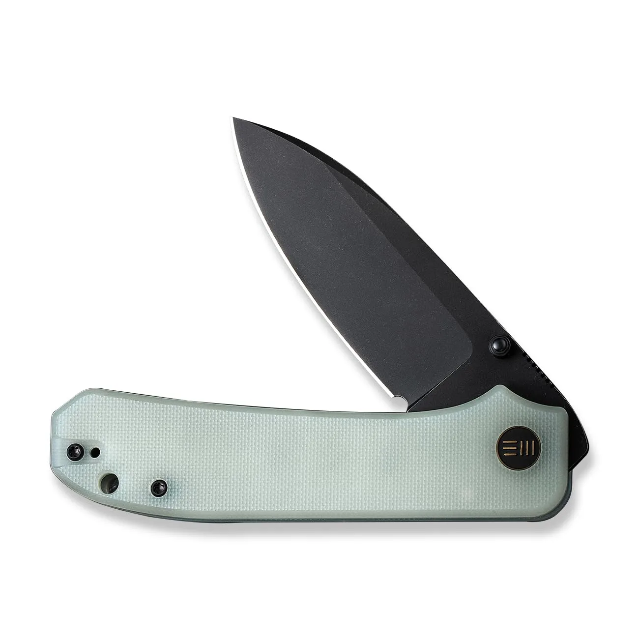 WE Knife Folding Pocket Knife CPM-20CV Black Stonewash Blade