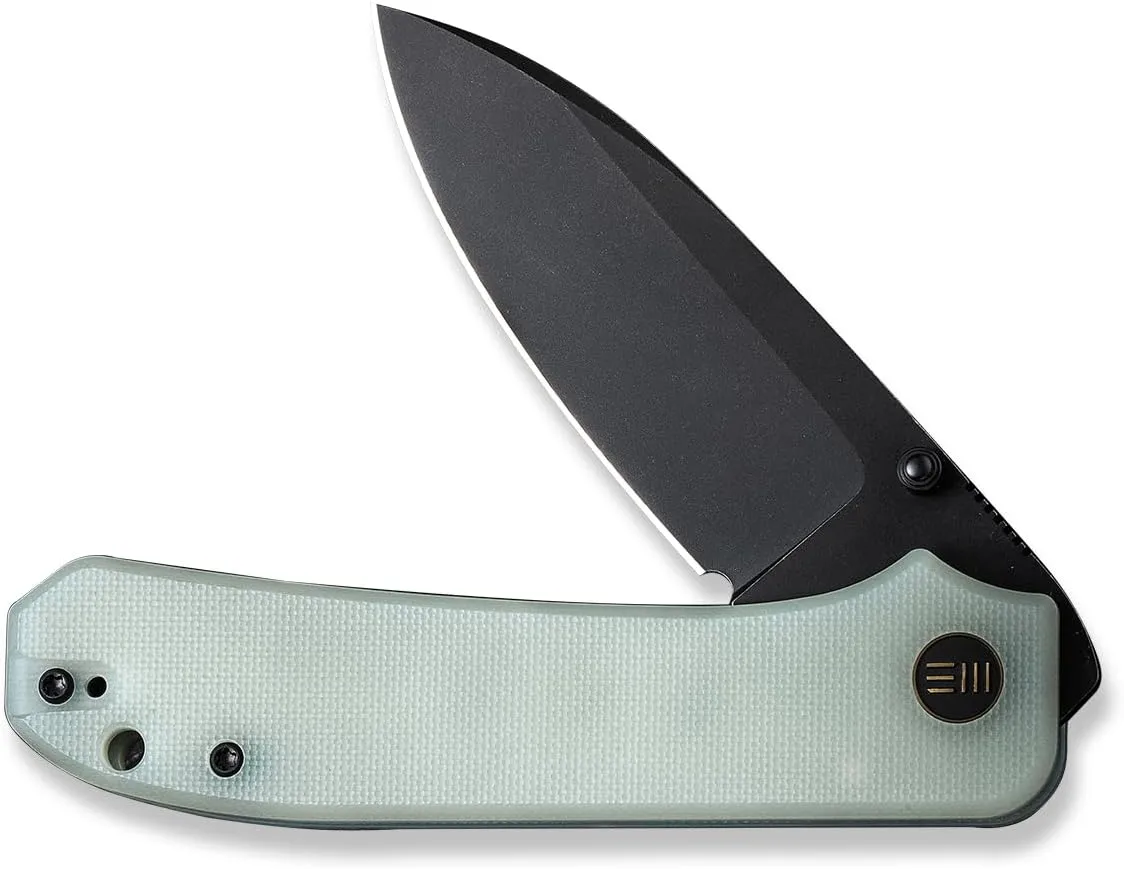 WE Knife Folding Pocket Knife CPM-20CV Black Stonewash Blade