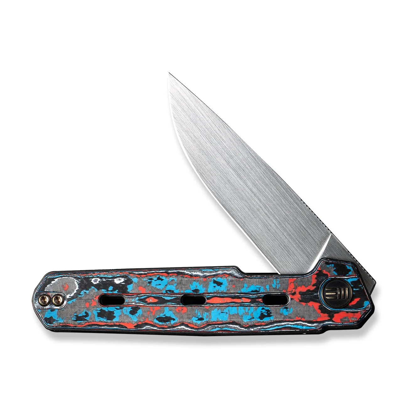 WEKNIFE Navo Flipper Knife Carbon Fiber & Titanium Handle (3.25 CPM 20CV Blade) WE22026-4